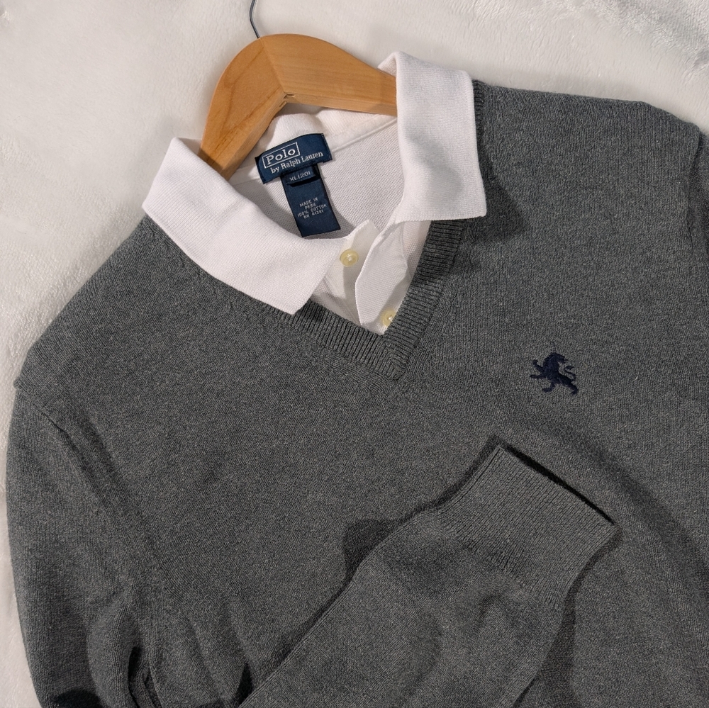 ❤️ Polo by Ralph Lauren White Polo Short Sleeve Collar Shirt Size XL 20 - Picture 2 of 7